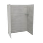 Maax - Utile 6032 Composite Direct-to-Stud Three-Piece Alcove Shower Wall Kit in Factory Rough Vapor - Vapor