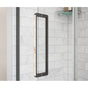 Maax - Specialty Handle for Uptown Pivot and Slider in Dark Bronze and Beige Marble - Dark Bronze And Beige Marble