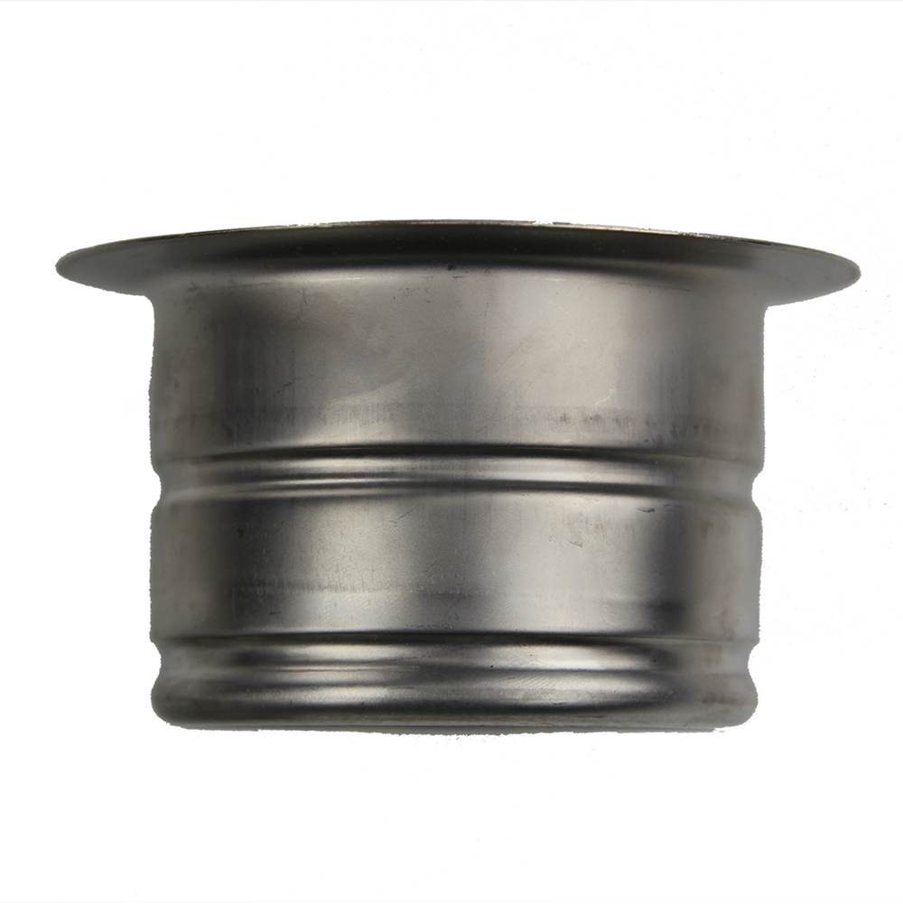 Nantucket Sink 3.5 Inch Extended Flange Disposal Kitchen Drain in Brushed Stainless