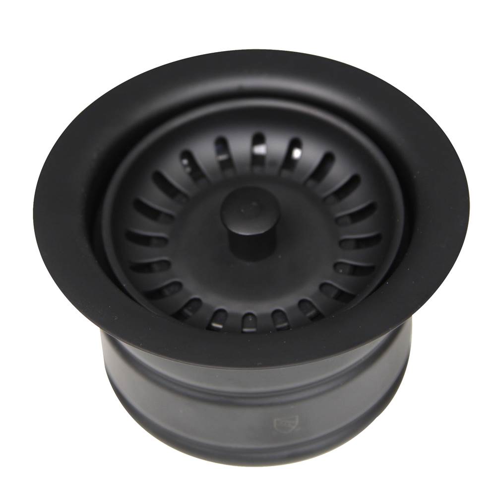 Nantucket Sink 3.5 Inch Extended Flange Disposal Kitchen Drain in Brushed Stainless