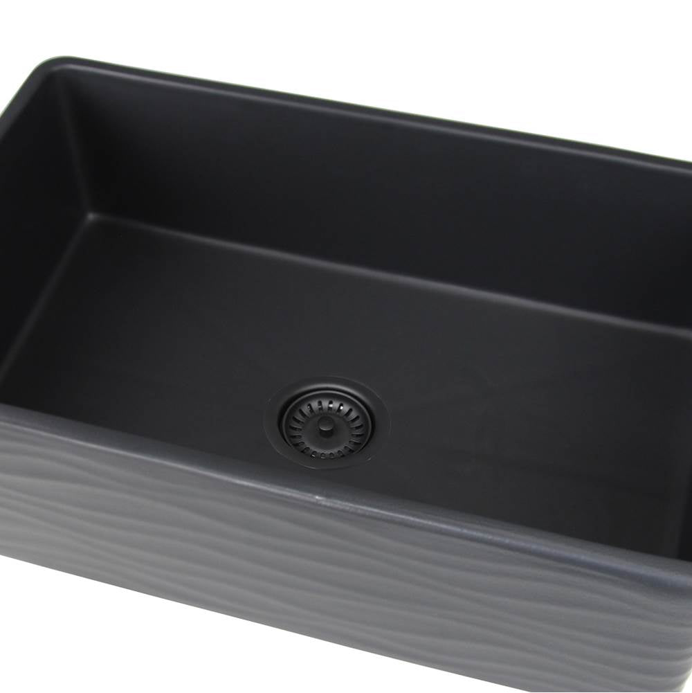 Nantucket Sink 3.5 Inch Extended Flange Disposal Kitchen Drain in Brushed Stainless