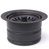 Nantucket Sink 3.5 Inch Extended Flange Disposal Kitchen Drain in Brushed Stainless