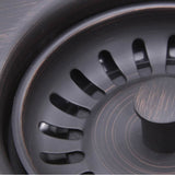 Nantucket Sink 3.5 Inch Extended Flange Disposal Kitchen Drain in Brushed Stainless