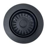 Nantucket Sinks - MATTE BLACK SINK DRAIN FOR GRANITE COMPOSITE SINKS WITHOUT OVERFLOW - Matte Black