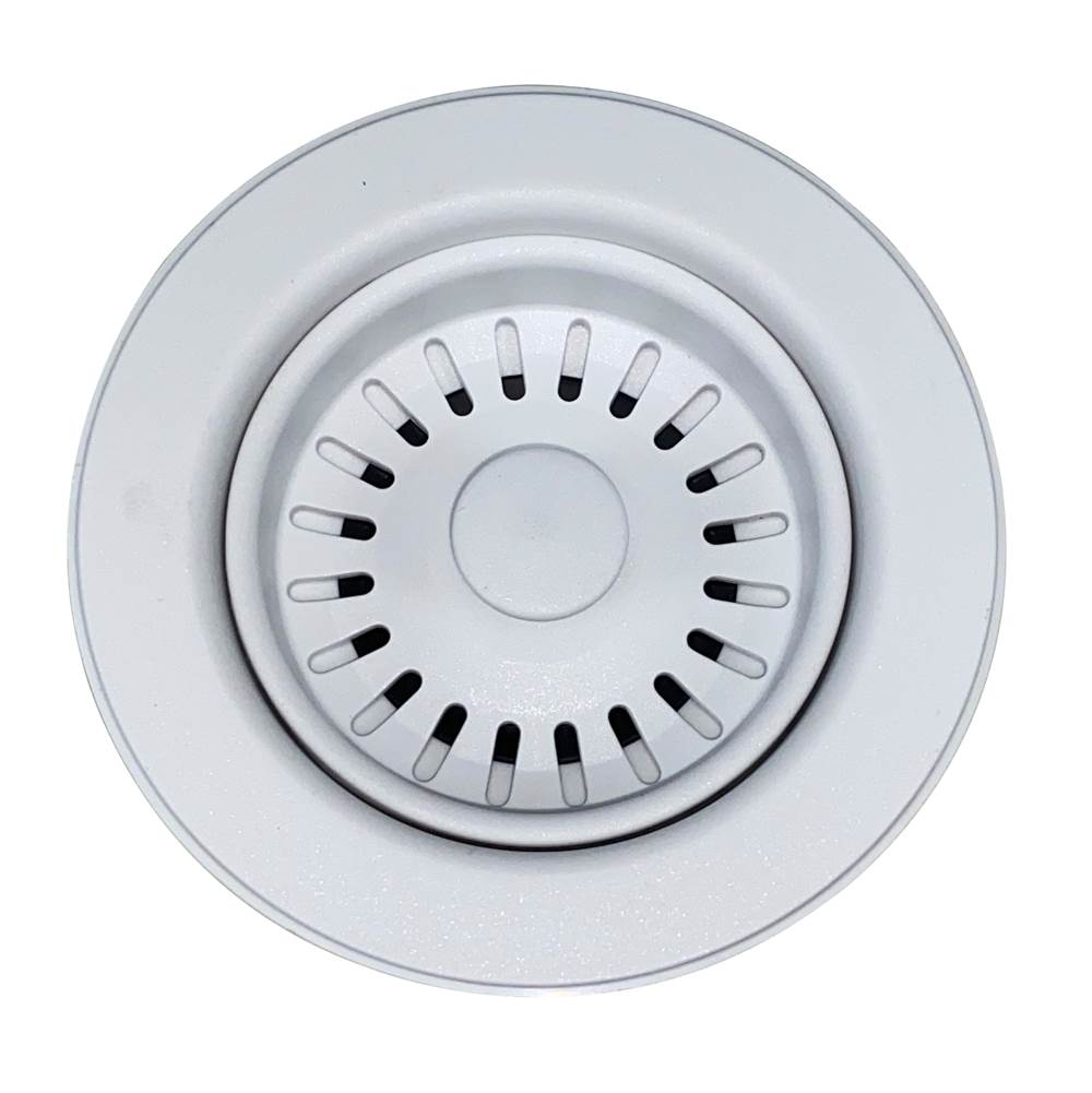 Nantucket Sinks - WHITE SINK DRAIN FOR GRANITE COMPOSITE SINKS WITHOUT OVERFLOW - White