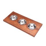 Nantucket Sinks - Prep Station 3 Piece Round Condiment Server - Natural