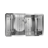 32 Inch Pro Series Large Rectangle Single Bowl Undermount Zero Radius Stainless Steel Kitchen Sink