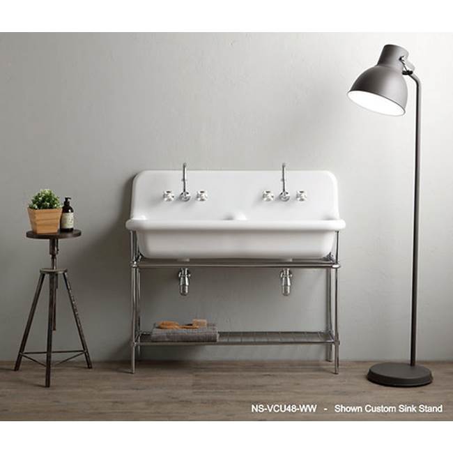Fireclay Utility Sink In Black,White