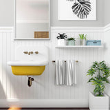 Fireclay Utility Sink In White With Black Bottom