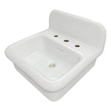 Fireclay 30'S Style Sink In White With A Black Bottom