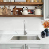 32 Inch Pro Series Large Rectangle Single Bowl Undermount Zero Radius Stainless Steel Kitchen Sink