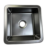 18-Inch Undermount Fireclay Kitchen Sink Finished In Matte Black