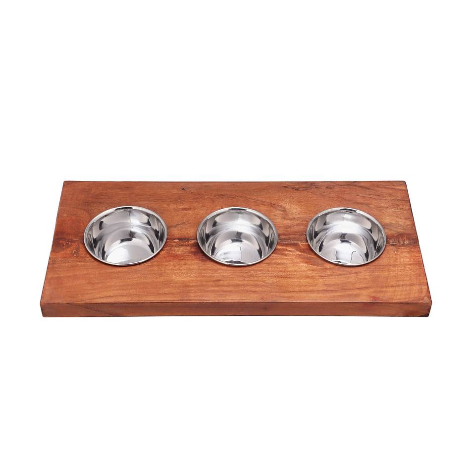 Prep Station 3 Piece Round Condiment Server