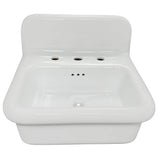Fireclay 30'S Style Sink In White With A Black Bottom