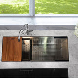Prep Station Single Bowl Small Radius Corners Stainless Steel Kitchen Sink, 16 Gauge