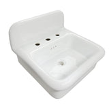 Nantucket Sinks - Fireclay 30'S Style Sink In All White - Porcelain Enamel Glaze