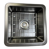18-Inch Undermount Fireclay Kitchen Sink Finished In Matte Black