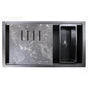 Nantucket Sinks - Plymouth Collection Granite Composite Workstation Sink In Matte Black - Matte
