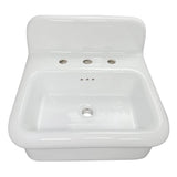 Fireclay 30'S Style Sink In White With A Black Bottom