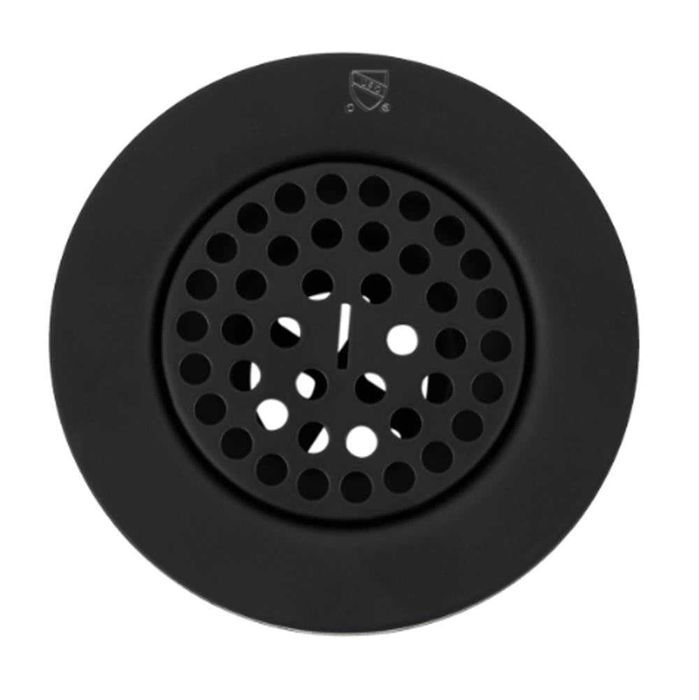 Nantucket Sinks - 3 Inch Utility Sink Grid Drain - Matte Black - Matte Black