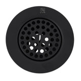Nantucket Sinks - 3 Inch Utility Sink Grid Drain - Matte Black - Matte Black