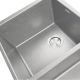 Undermount Double Equal Bowls With Low Divide - Granite Composite Black