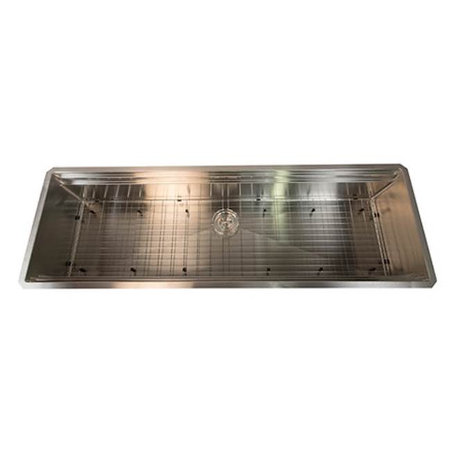 Prep Station Single Bowl Small Radius Corners Stainless Steel Kitchen Sink, 16 Gauge
