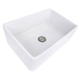 Nantucket Sinks - 30 Inch Fireclay Farmhouse Kitchen Sink T-Fcfs20 - Glazed White