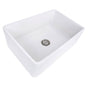 Nantucket Sinks - 30 Inch Fireclay Farmhouse Kitchen Sink T-Fcfs20 - Glazed White