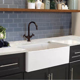 30 Inch Fireclay Farmhouse Kitchen Sink T-Fcfs20