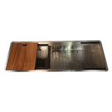 Nantucket Sinks - Prep Station Single Bowl Small Radius Corners Stainless Steel Kitchen Sink, 16 Gauge - Brushed Satin