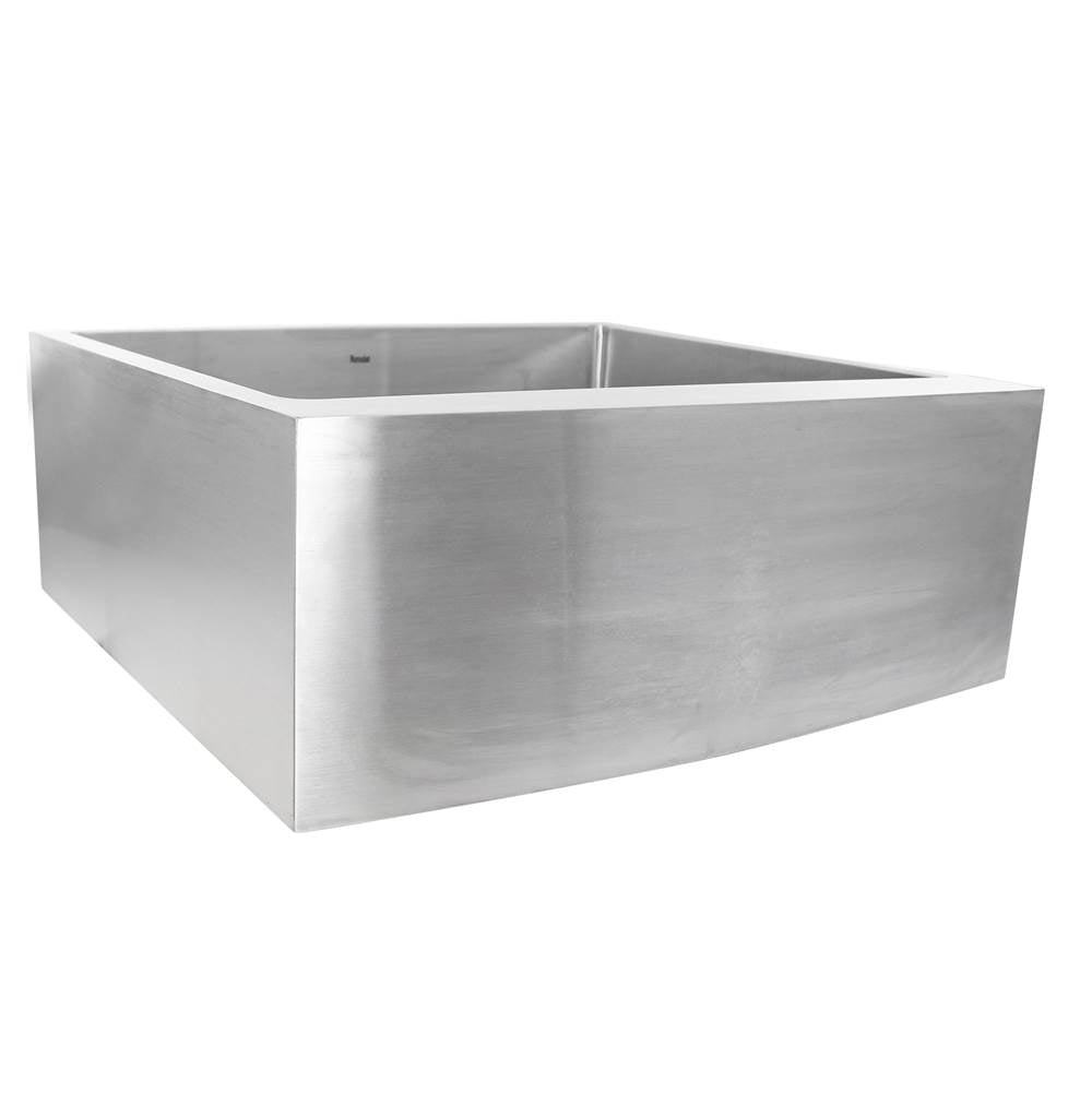 Apron2420SR-16 - 24 Inch Pro Series Single Bowl Farmhouse Apron Front Stainless Steel Kitchen Sink