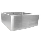 Apron2420SR-16 - 24 Inch Pro Series Single Bowl Farmhouse Apron Front Stainless Steel Kitchen Sink