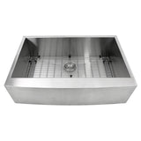 Apron332010-16 - 33 Inch Pro Series Single Bowl Farmhouse Apron Front Stainless Steel Kitchen Sink