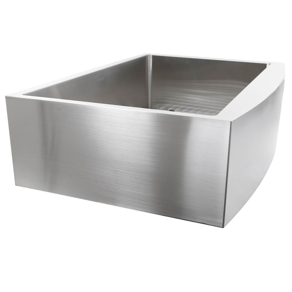 33 Inch Pro Series Small Radius Farmhouse Apron Front Stainless Steel Sink
