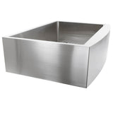 33 Inch Pro Series Small Radius Farmhouse Apron Front Stainless Steel Sink