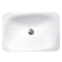 Nantucket Sinks - 21 Inch Rectangular Drop-In Ceramic Vanity Sink - Porcelain Enamel Glaze White
