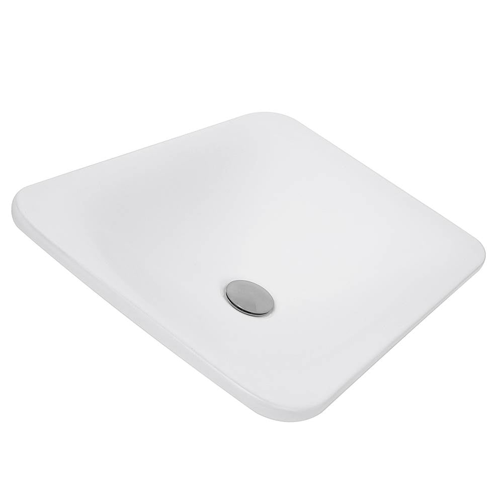 21 Inch Rectangular Drop-In Ceramic Vanity Sink