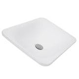 21 Inch Rectangular Drop-In Ceramic Vanity Sink