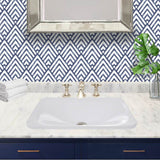 21 Inch Rectangular Drop-In Ceramic Vanity Sink