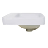 23 Inch 1-hole Rectangular Drop-In Ceramic Vanity Sink
