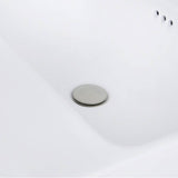 23 Inch 1-hole Rectangular Drop-In Ceramic Vanity Sink