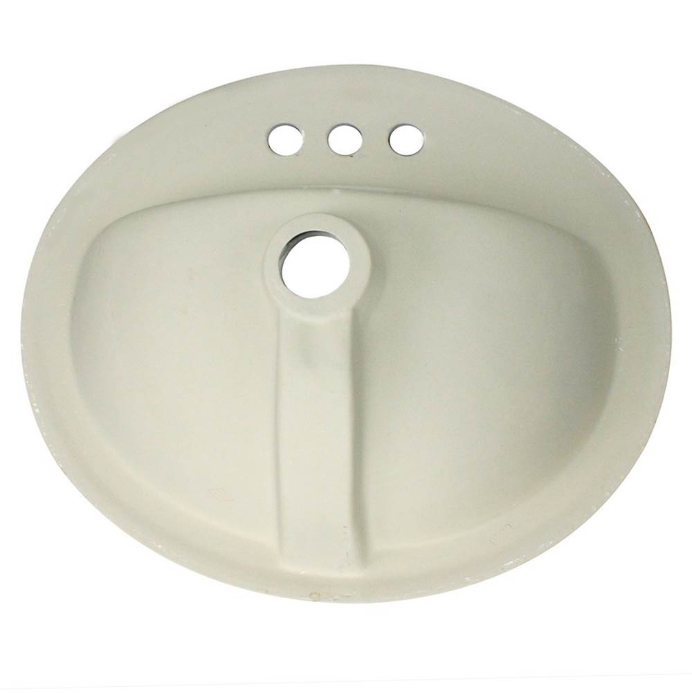 20.25 Inch Drop-In Ceramic Vanity Sink