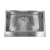 Patented Design Pro Series Single Bowl Undermount Stainless Steel Kitchen Sink with 5.5 Inch Apron Front