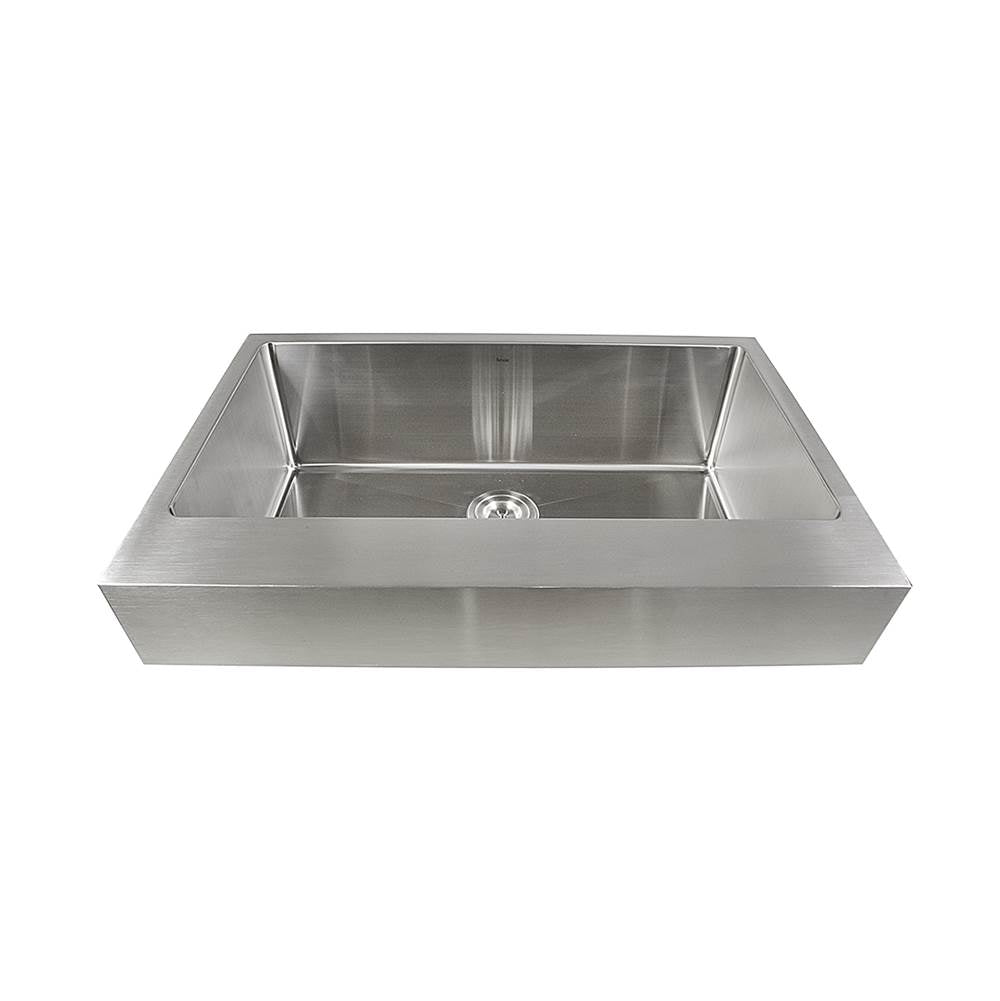 Patented Design Pro Series Single Bowl Undermount Stainless Steel Kitchen Sink with 5.5 Inch Apron Front