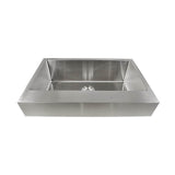 Patented Design Pro Series Single Bowl Undermount Stainless Steel Kitchen Sink with 5.5 Inch Apron Front