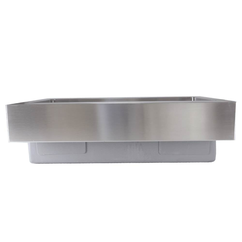 Patented Design Pro Series Single Bowl Undermount Stainless Steel Kitchen Sink with 5.5 Inch Apron Front