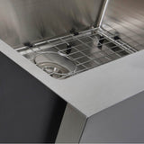 Patented Design Pro Series Single Bowl Undermount Stainless Steel Kitchen Sink with 9 Inch Apron Front