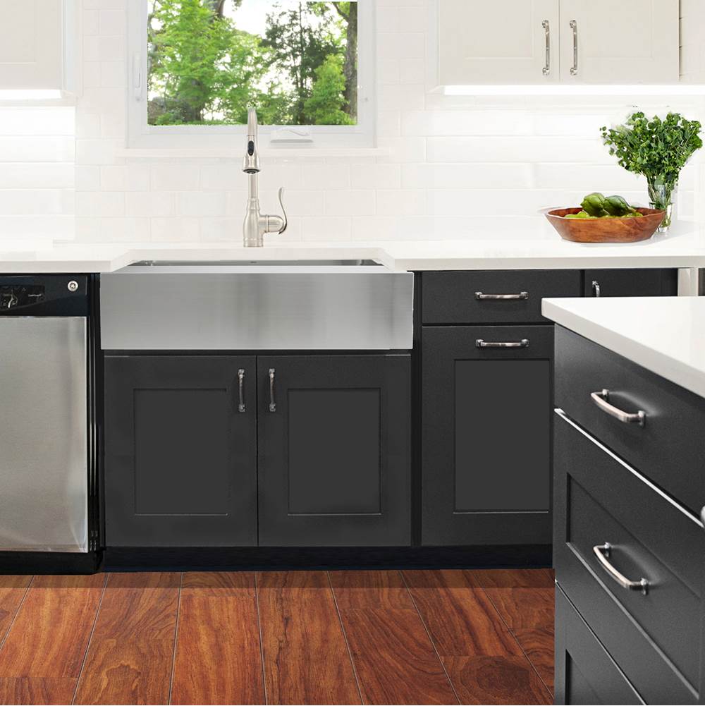 Patented Design Pro Series Single Bowl Undermount Stainless Steel Kitchen Sink with 9 Inch Apron Front