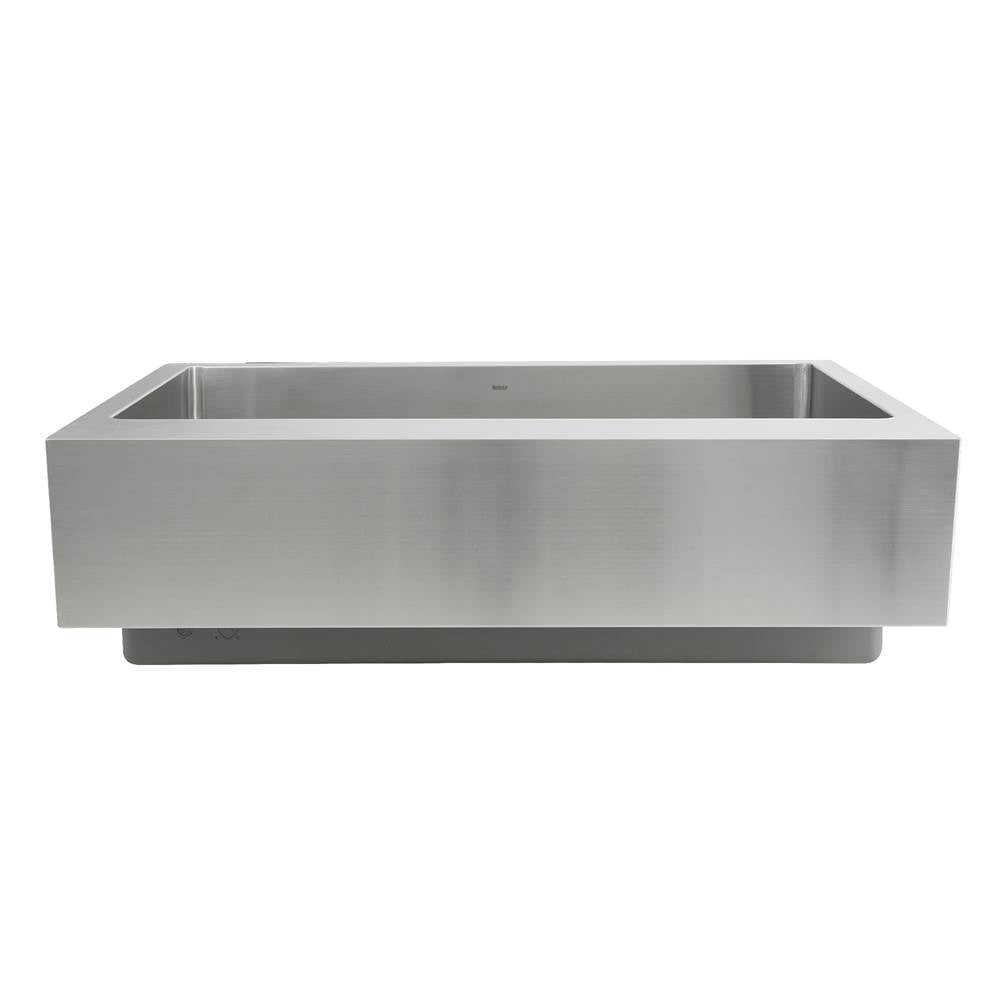 Patented Design Pro Series Single Bowl Undermount Stainless Steel Kitchen Sink with 7 Inch Apron Front